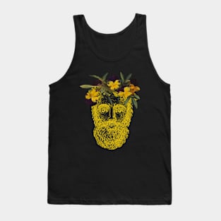 Bearded Dude with Flower Crown Tank Top